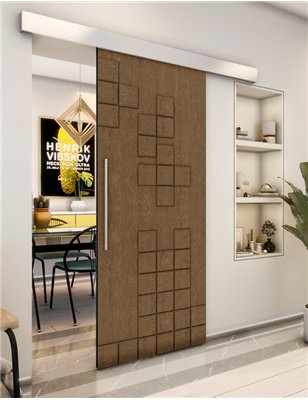 Holzschiebetür Eco-Line - Nussbaum Model 2081