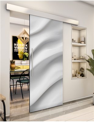 Holzschiebetür Eco-Line - Weiss 3D Model 2020
