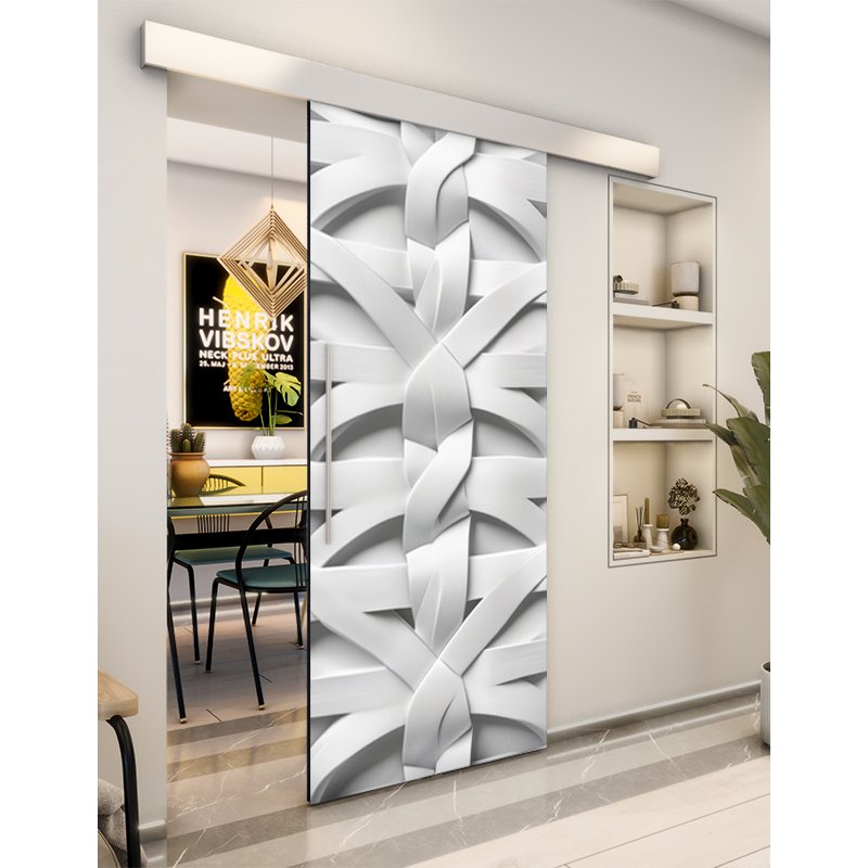 Holzschiebetür Eco-Line - Weiss 3D Model 2038 Holzschiebetür Eco-Line - Weiss 3D Model 2038