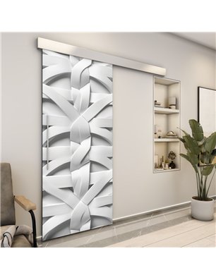 Holzschiebetür Eco-Line - Weiss 3D  Model 2038