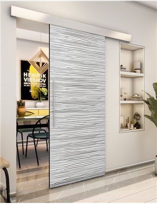 Holzschiebetür Eco-Line - Weiss 3D Model 2044
