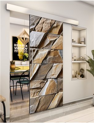 Holzschiebetür Eco-Line - Beton und Stein  Model 2024
