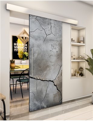 Holzschiebetür Eco-Line - Beton und Stein Model 2042