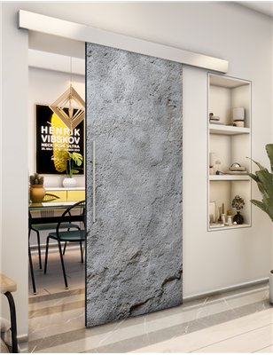 Holzschiebetür Eco-Line - Beton und Stein Model 2049