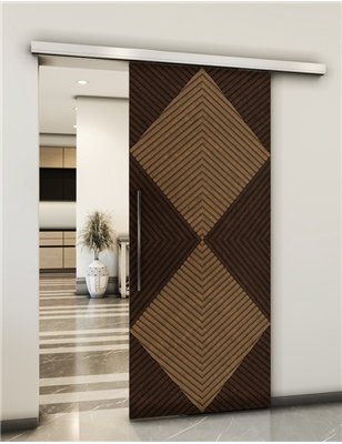 Holzschiebetür Slim-Line - Holz-Mix Model 2054