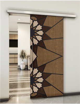 Holzschiebetür Slim-Line - Holz-Mix  Model 2069