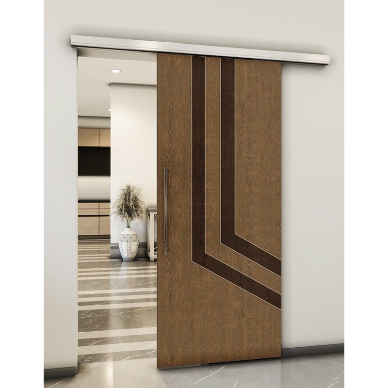 Holzschiebetür Slim-Line - Holz-Mix Model 2073 Holzschiebetür Slim-Line - Holz-Mix Model 2073