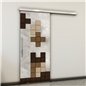 Holzschiebetür Slim-Line - Holz-Mix Model 2081 Holzschiebetür Slim-Line - Holz-Mix Model 2081