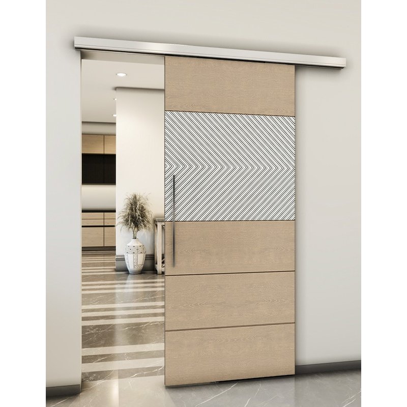 Holzschiebetür Slim-Line - Eiche und Weiss Model 2020 Holzschiebetür Slim-Line - Eiche und Weiss Model 2020