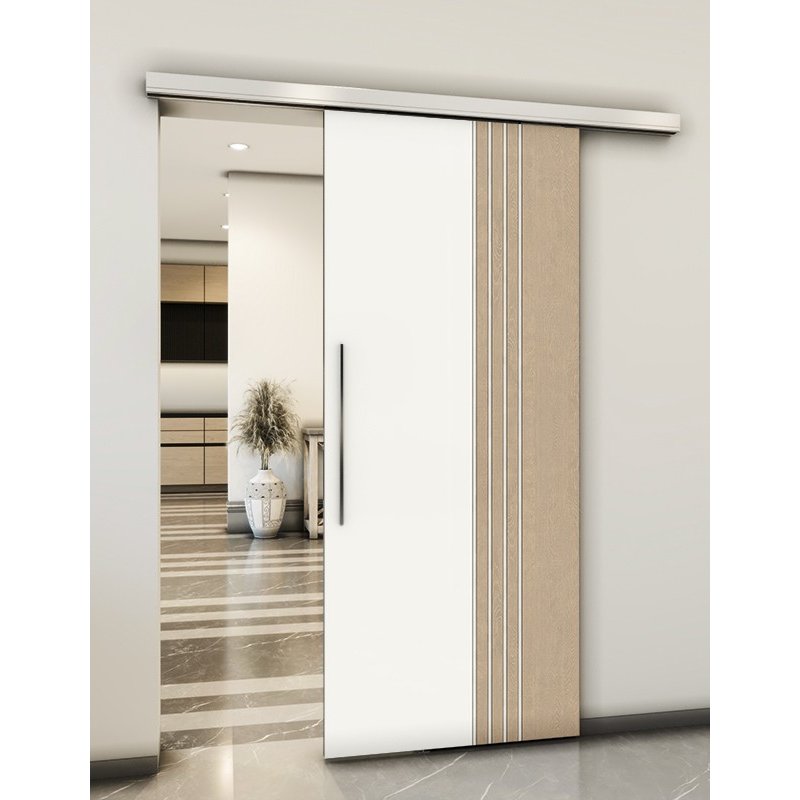 Holzschiebetür Slim-Line - Eiche und Weiss Model 2028 Holzschiebetür Slim-Line - Eiche und Weiss Model 2028