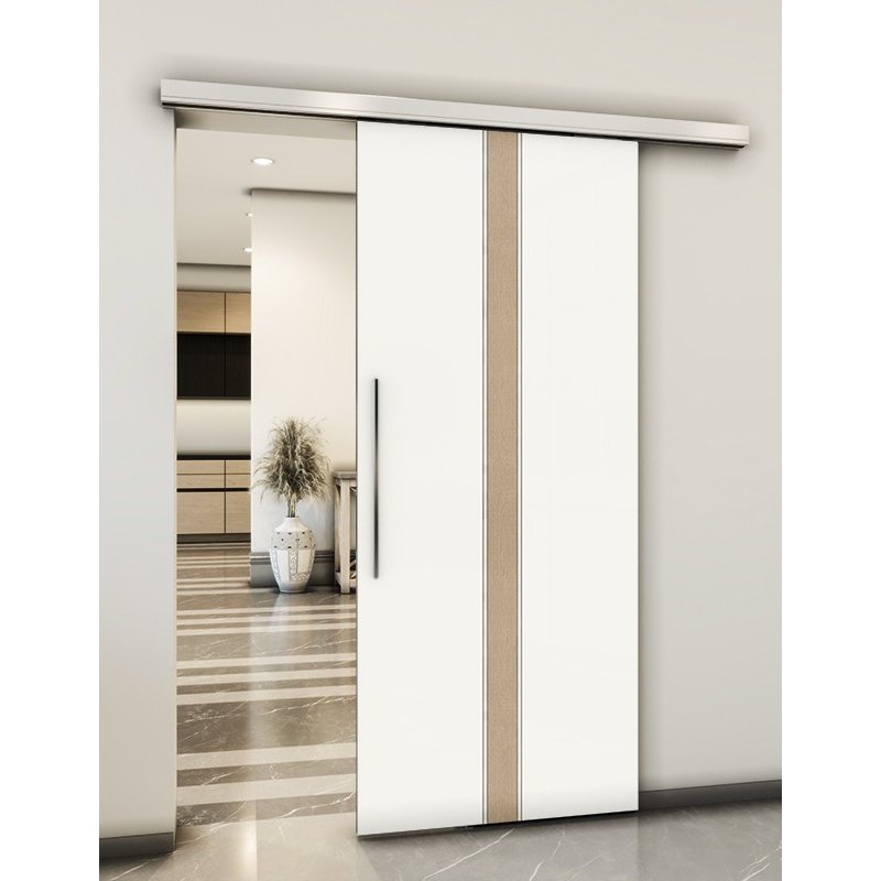 Holzschiebetür Slim-Line - Eiche und Weiss Model 2030 Holzschiebetür Slim-Line - Eiche und Weiss Model 2030