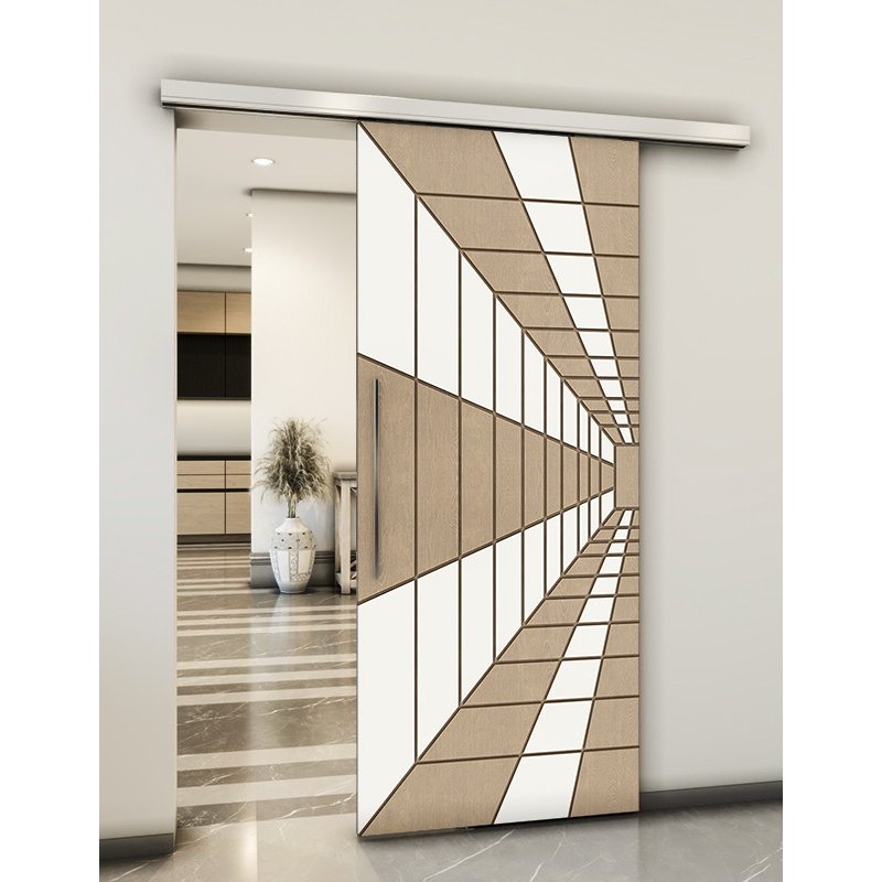 Holzschiebetür Slim-Line - Eiche und Weiss Model 2034 Holzschiebetür Slim-Line - Eiche und Weiss Model 2034