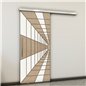 Holzschiebetür Slim-Line - Eiche und Weiss Model 2034 Holzschiebetür Slim-Line - Eiche und Weiss Model 2034