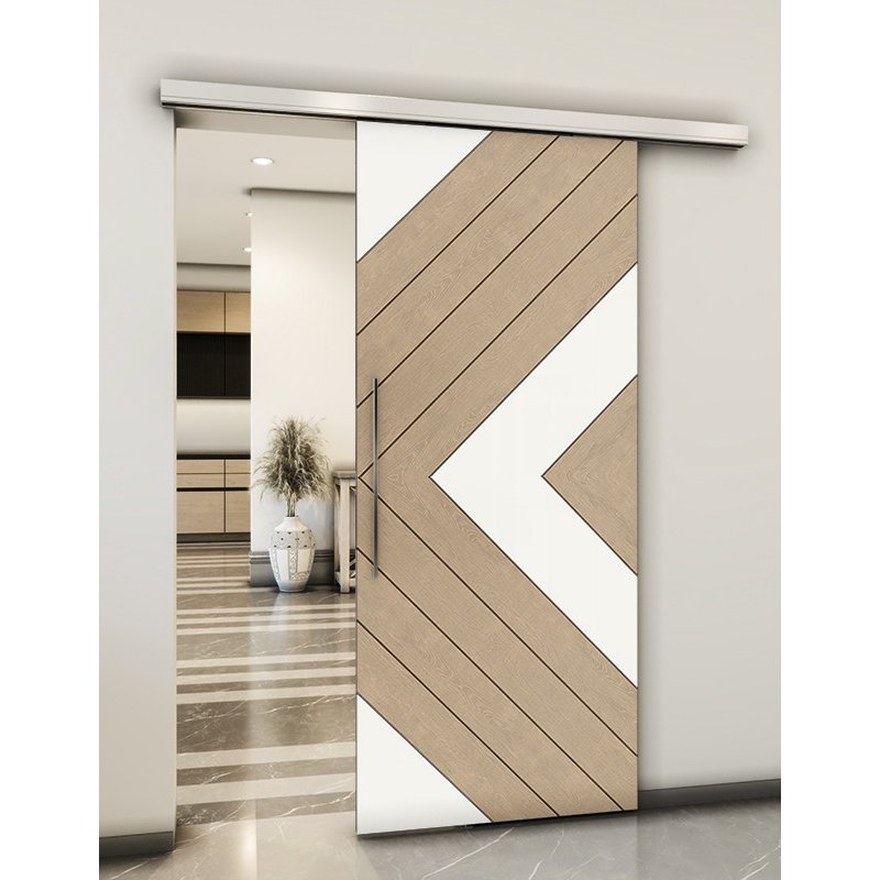 Holzschiebetür Slim-Line - Eiche und Weiss Model 2038 Holzschiebetür Slim-Line - Eiche und Weiss Model 2038
