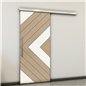 Holzschiebetür Slim-Line - Eiche und Weiss Model 2038 Holzschiebetür Slim-Line - Eiche und Weiss Model 2038