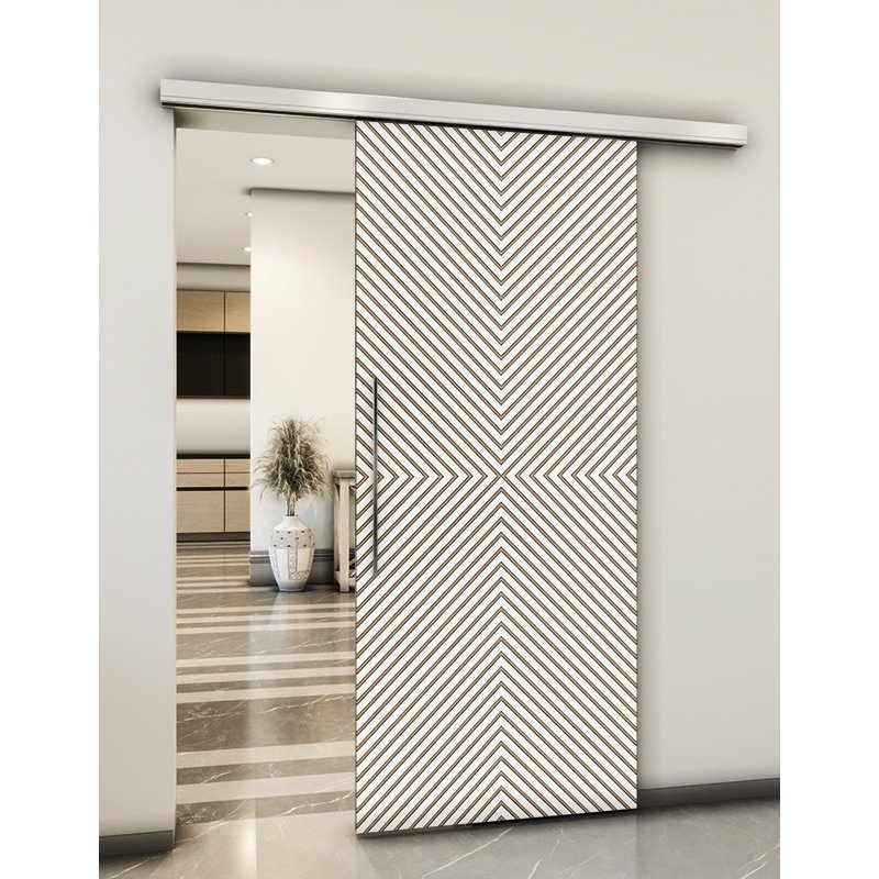 Holzschiebetür Slim-Line - Eiche und Weiss Model 2047 Holzschiebetür Slim-Line - Eiche und Weiss Model 2047