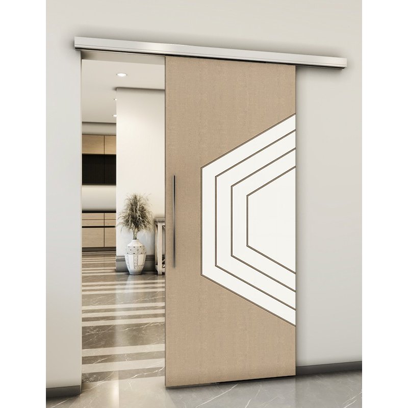 Holzschiebetür Slim-Line - Eiche und Weiss Model 2072 Holzschiebetür Slim-Line - Eiche und Weiss Model 2072