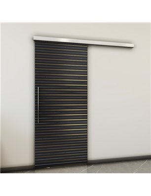 Holzschiebetür Slim-Line - Hell - Dunkel-Mix  Model 2014