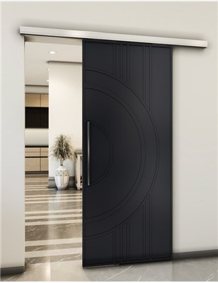 Holzschiebetür Slim-Line - Schwarz Model 2035