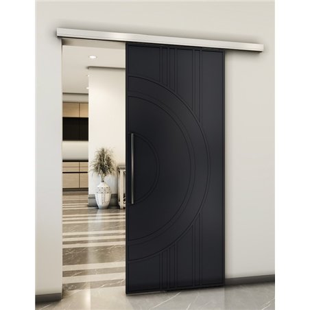 Holzschiebetür Slim-Line - Schwarz Model 2035