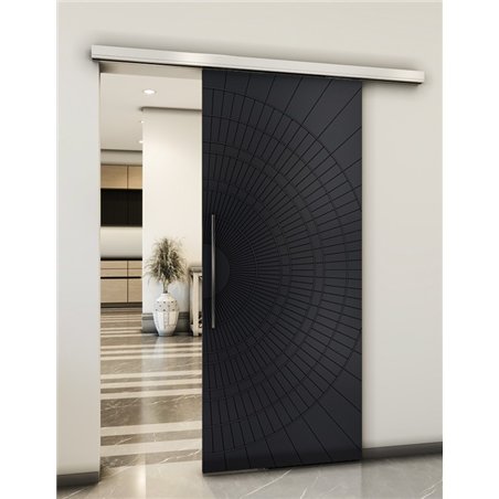 Holzschiebetür Slim-Line - Schwarz Model 2036