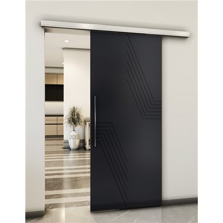 Holzschiebetür Slim-Line - Schwarz Model 2060