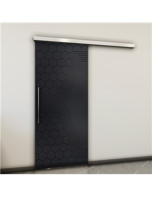 Holzschiebetür Slim-Line - Schwarz  Model 2080