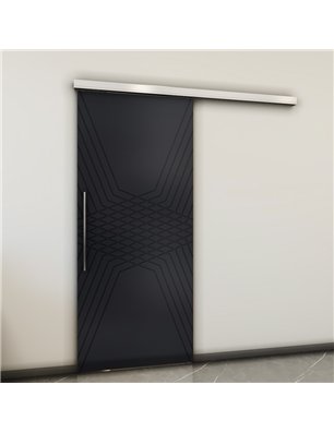 Holzschiebetür Slim-Line - Schwarz  Model 2084