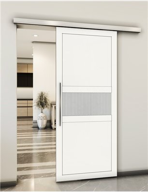 Holzschiebetür Slim-Line - Weiss  Model 2042