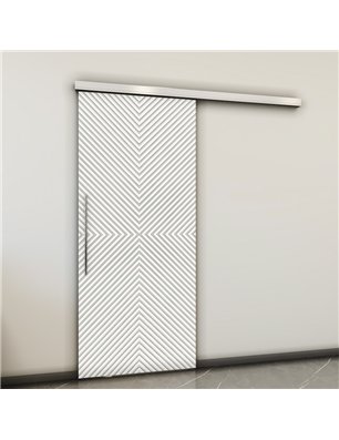 Holzschiebetür Slim-Line - Weiss  Model 2047