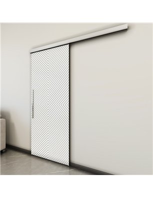 Holzschiebetür Slim-Line - Weiss  Model 2047
