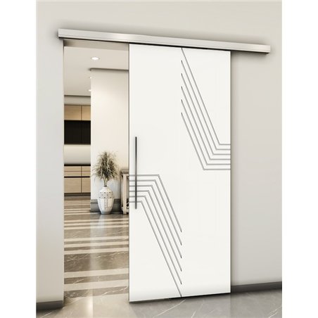 Holzschiebetür Slim-Line - Weiss Model 2060