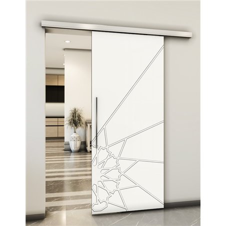 Holzschiebetür Slim-Line - Weiss Model 2068