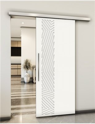 Holzschiebetür Slim-Line - Weiss Model 2070