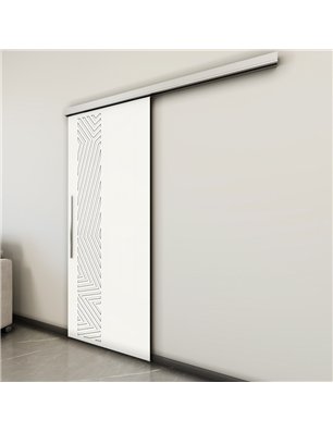 Holzschiebetür Slim-Line - Weiss  Model 2070
