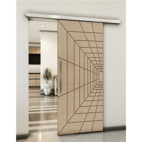 Holzschiebetür Slim-Line - Eiche Model 2034
