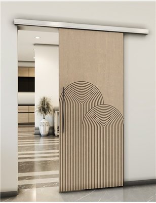 Holzschiebetür Slim-Line - Eiche Model 2057