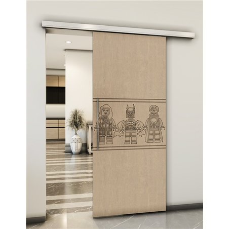 Holzschiebetür Slim-Line - Eiche Model 2063