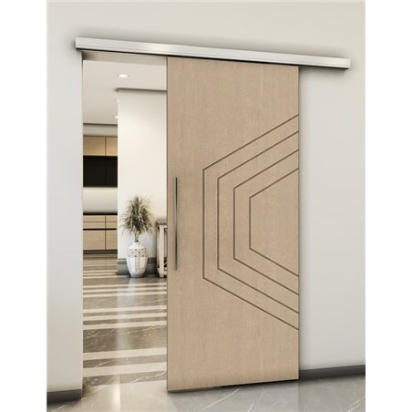 Holzschiebetür Slim-Line - Eiche Model 2072