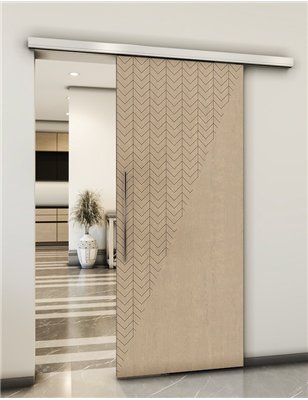Holzschiebetür Slim-Line - Eiche Model 2078