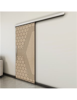 Holzschiebetür Slim-Line - Eiche  Model 2080
