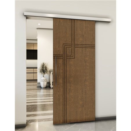 Holzschiebetür Slim-Line - Nussbaum Model 2059