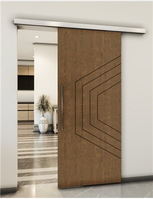 Holzschiebetür Slim-Line - Nussbaum Model 2072