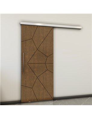Holzschiebetür Slim-Line - Nussbaum  Model 2075