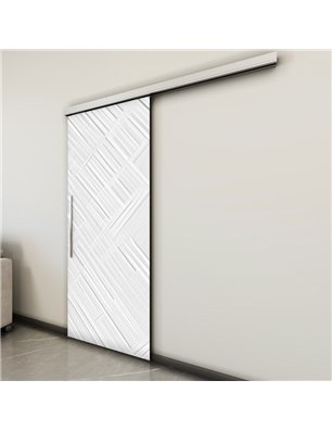 Holzschiebetür Slim-Line - Weiss 3D  Model 2006