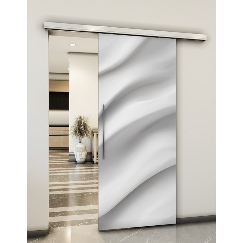 Holzschiebetür Slim-Line - Weiss 3D Model 2020 Holzschiebetür Slim-Line - Weiss 3D Model 2020