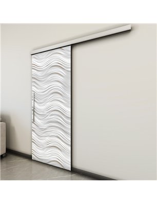 Holzschiebetür Slim-Line - Weiss 3D  Model 2026