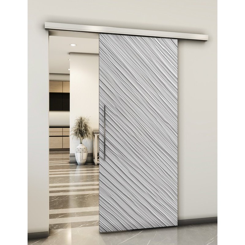 Holzschiebetür Slim-Line - Weiss 3D Model 2040 Holzschiebetür Slim-Line - Weiss 3D Model 2040