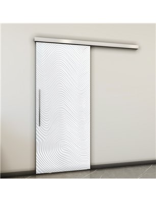Holzschiebetür Slim-Line - Weiss 3D  Model 2045