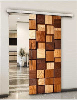 Holzschiebetür Slim-Line - Holzkunst Model 2061